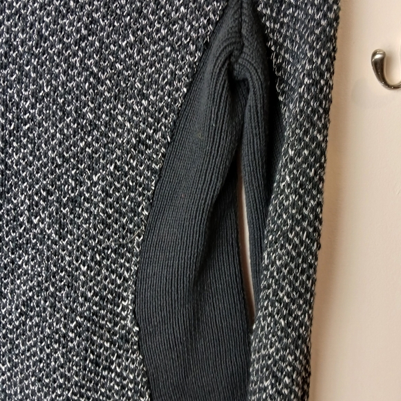 Rag & Bone Grey & Black Knitted & Fitted Zip up Jacket with flared collar XS LN - Picture 11 of 12
